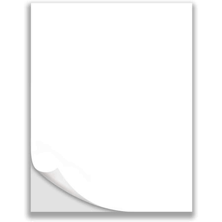 "100-Pack 8.5""x11"" White Matte Adhesive Sticker Labels for Laser/Ink Jet Printing & Shipping"