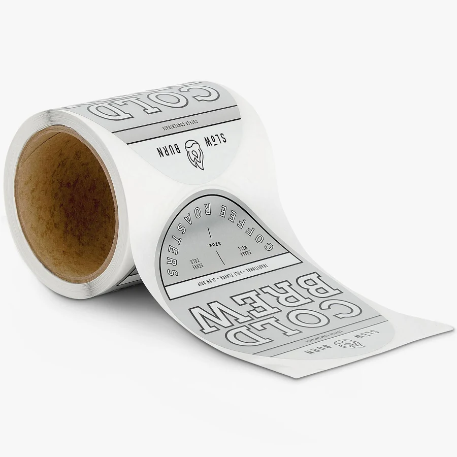 Oval Roll Labels