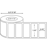 1.75" x 1.25" Labels Standard White Direct Thermal
