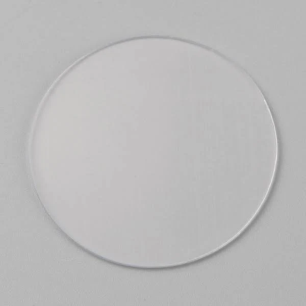 Transparent Plastic Double-sided Adhesive Stickers Flat Round