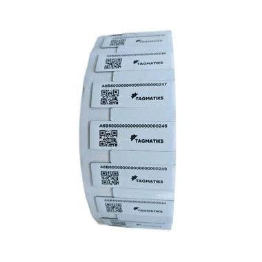 TagMatiks Pre-printed/Pre- encoded On Metal RFID Labels (Tamper Proof) - 2.36 x 0.94 x 0.047 in, (qty 50)