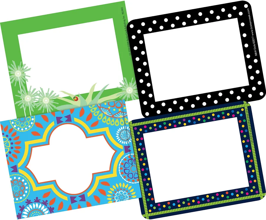 Barker Creek Peaceful Thoughts Name Tags