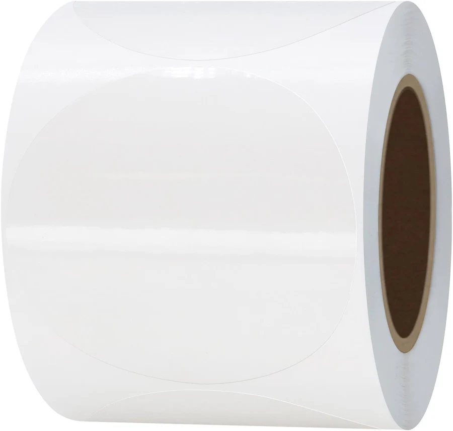 Hybsk 300pcs Clear Round Labels 2 Inch Circle Seal Sticker For Envelop