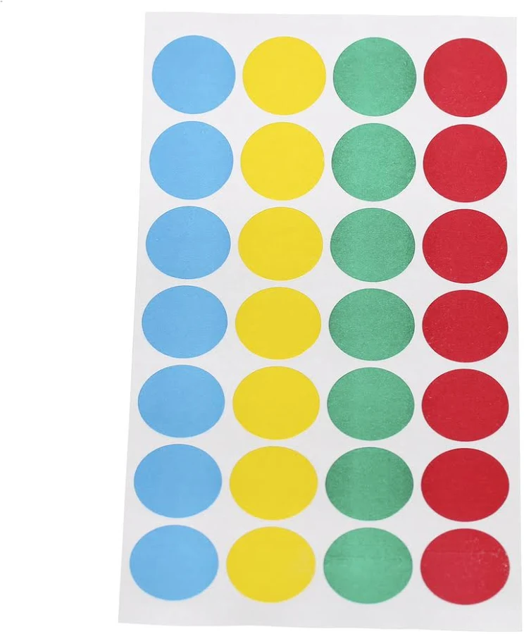 School Smart Color Coding Label Sheets