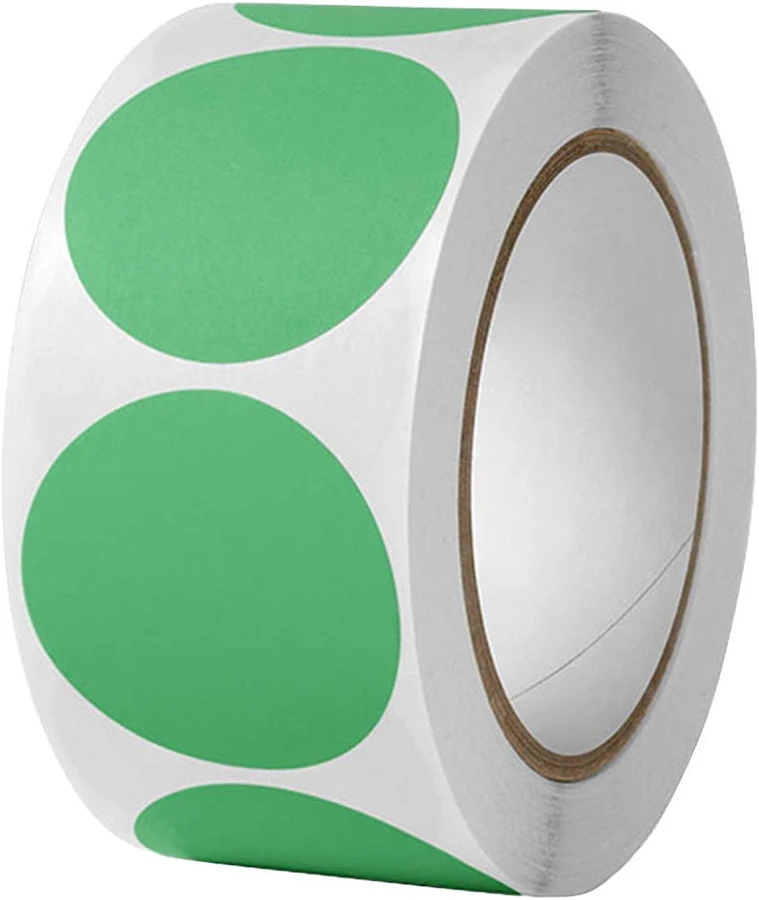 Color Round Dot Stickers Waterproof Self-Adhesive Label Dots for Jar Organization,Home Storage