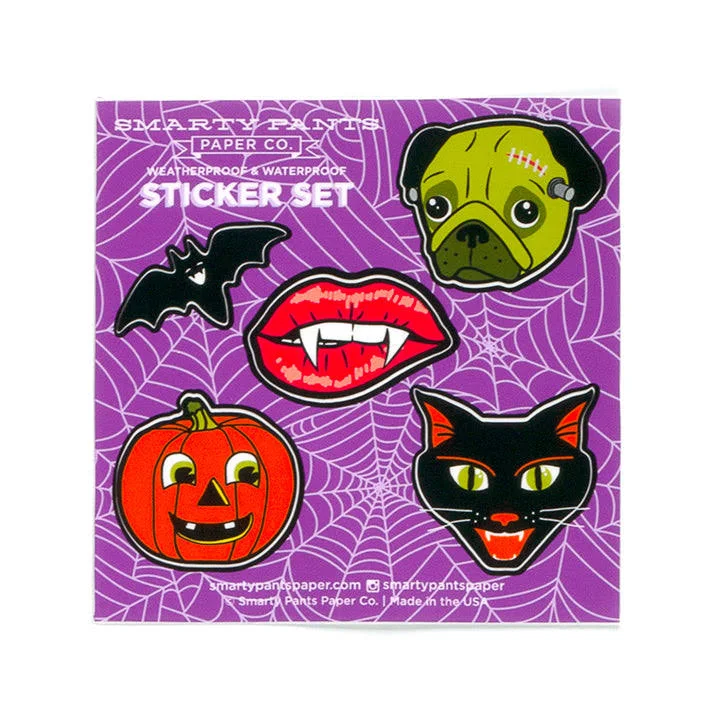 Spooky Halloween Waterproof Sticker Sheet