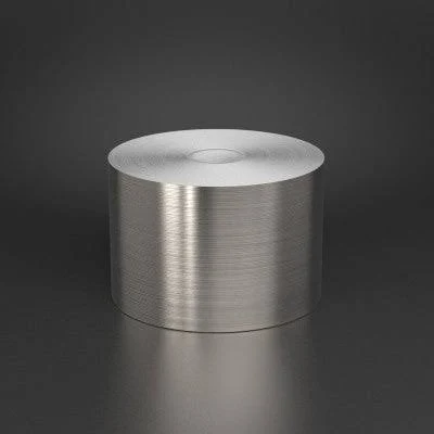 Metallic-Look Vinyl Labeling Stock 3" / Brushed Chrome