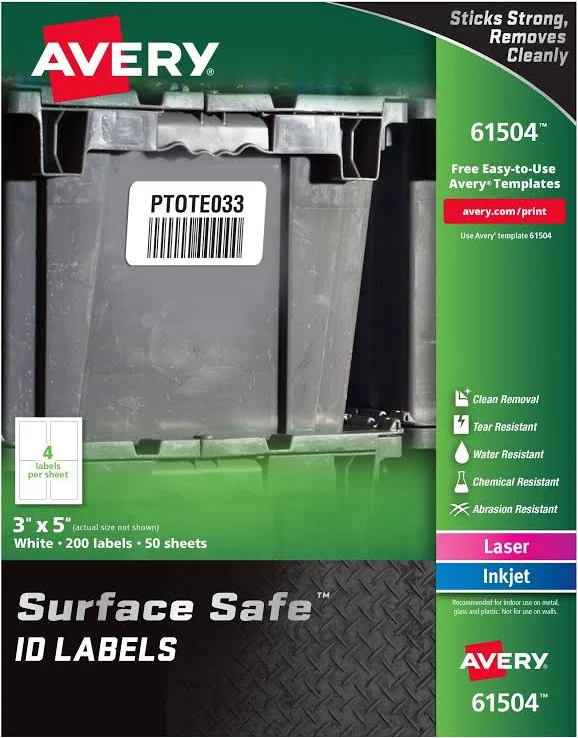 Avery Surface Safe Durable ID Labels