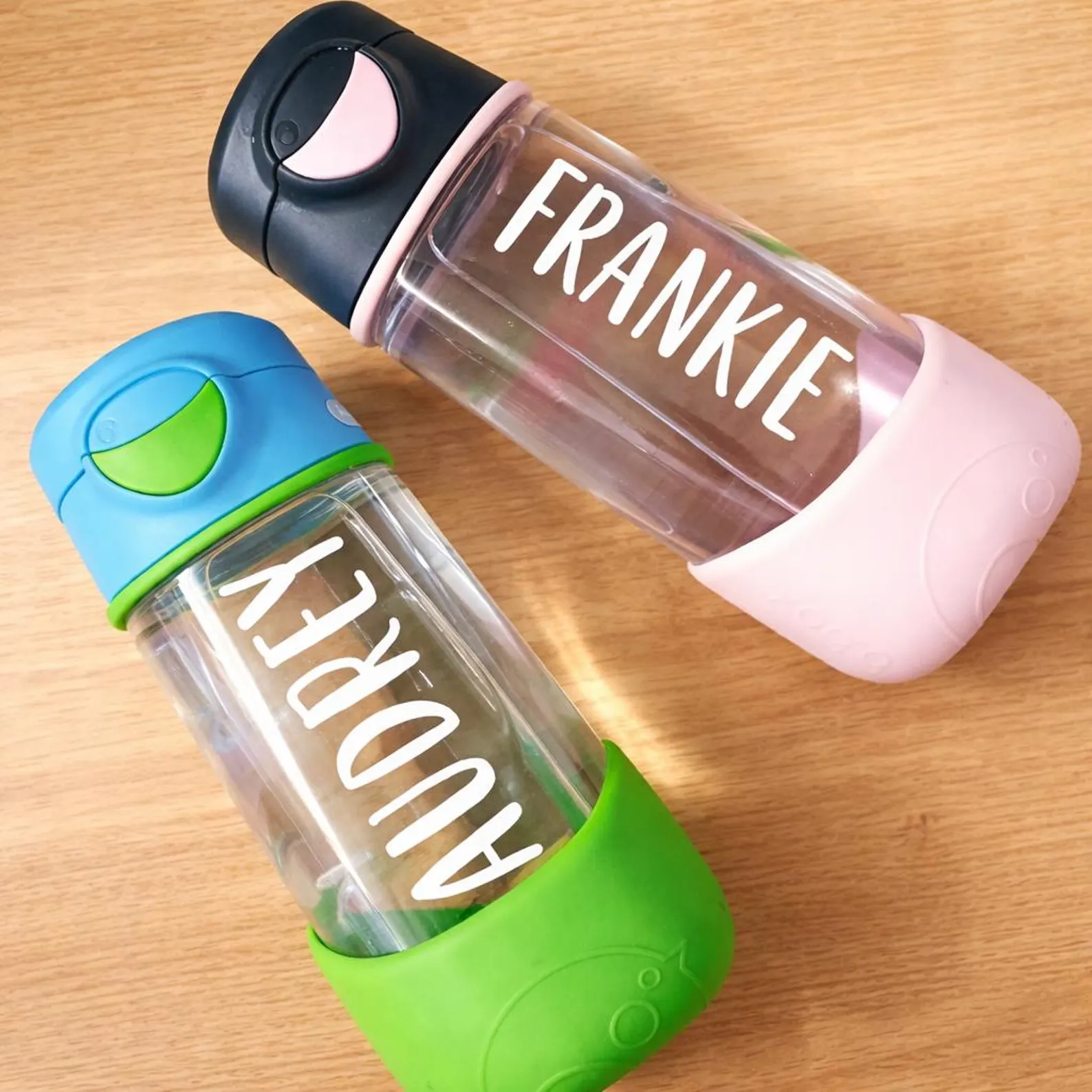 Drink Bottle NAME LABELS Vinyl STICKERS Decals Kids Water School Books Birthday Lunchbox Waterproof Bento Wine Yeti CamelBak Coffee Cups