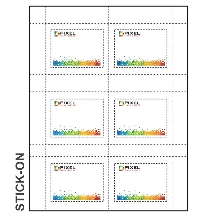 Stick-on Paper Name Tag Labels