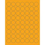Tape Logic 1" Fluorescent Circle Laser Labels LL191