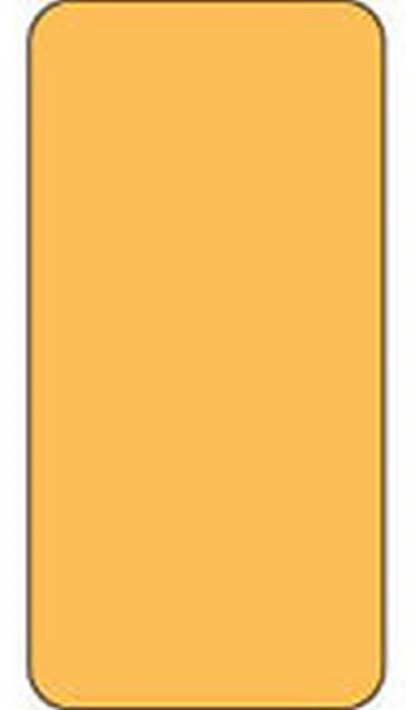 Smead Compatible Solid Yellow Labels, Matte Stock, 2" H X 1" W Individual Colors - Roll of 250
