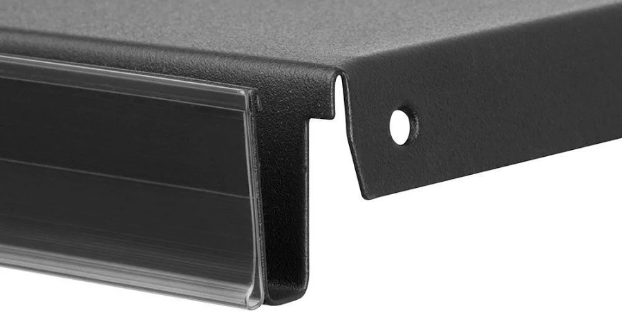 VKF Renzel Adhesive Shelf Label Holder - 36" L x 1" H - Pack of 25