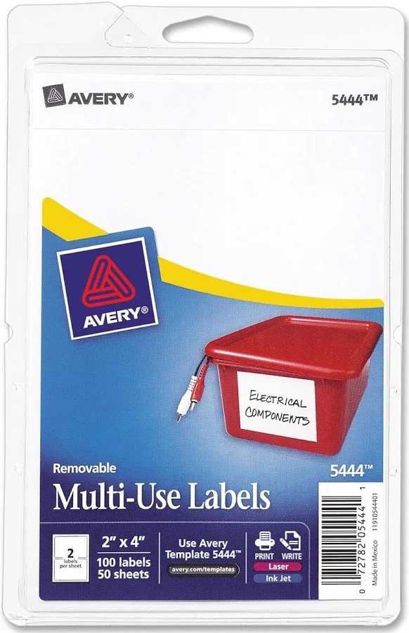 Avery Rectangle Removable ID Label