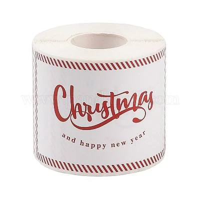 200Pcs Christmas Theme Paper Self-Adhesive Stickers
