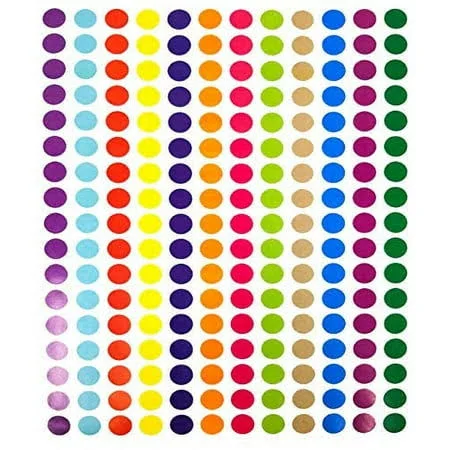 Tag-a-room Color Coded Dot Stickers