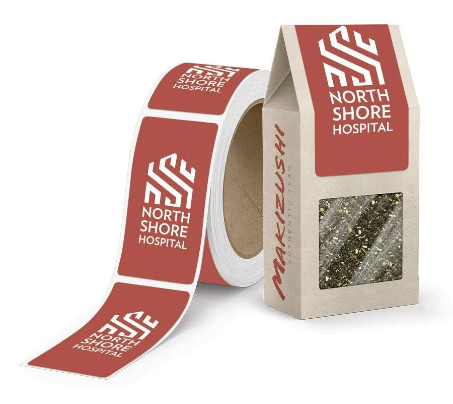 1000 Personalized Rectangular Shape Sticker Labels Roll of 1,000 | 2" x 3" | School Gifts