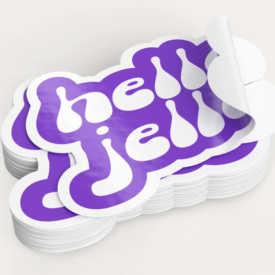 250 Custom Shaped Sticker Labels
