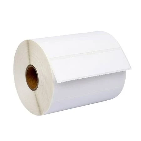 Houselabels 4 inch x 1 inch Long Retail Labels on 1 inch Core Compatible With Zebra and Rollo Printers