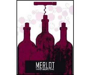 Wine Labels 30 Pack Merlot