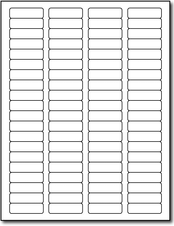 Removable Labels 1 3/4" x 1/2