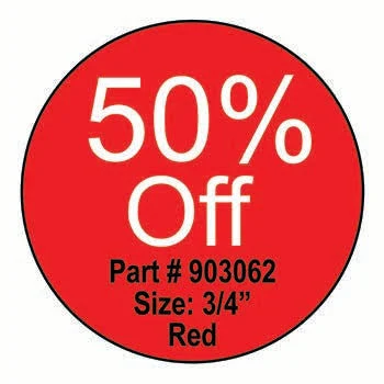 Self-stick promotional labels