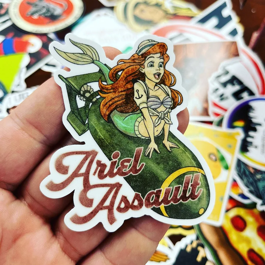 Outdoor Stickers | Quality Durable Waterproof Stickers 3 Inches / 25 Stickers / Matte
