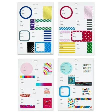 Hallmark Multicolored Gift Tag Stickers