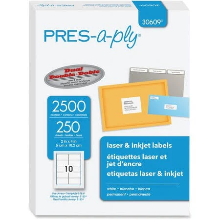 PRES-a-ply Labels Laser