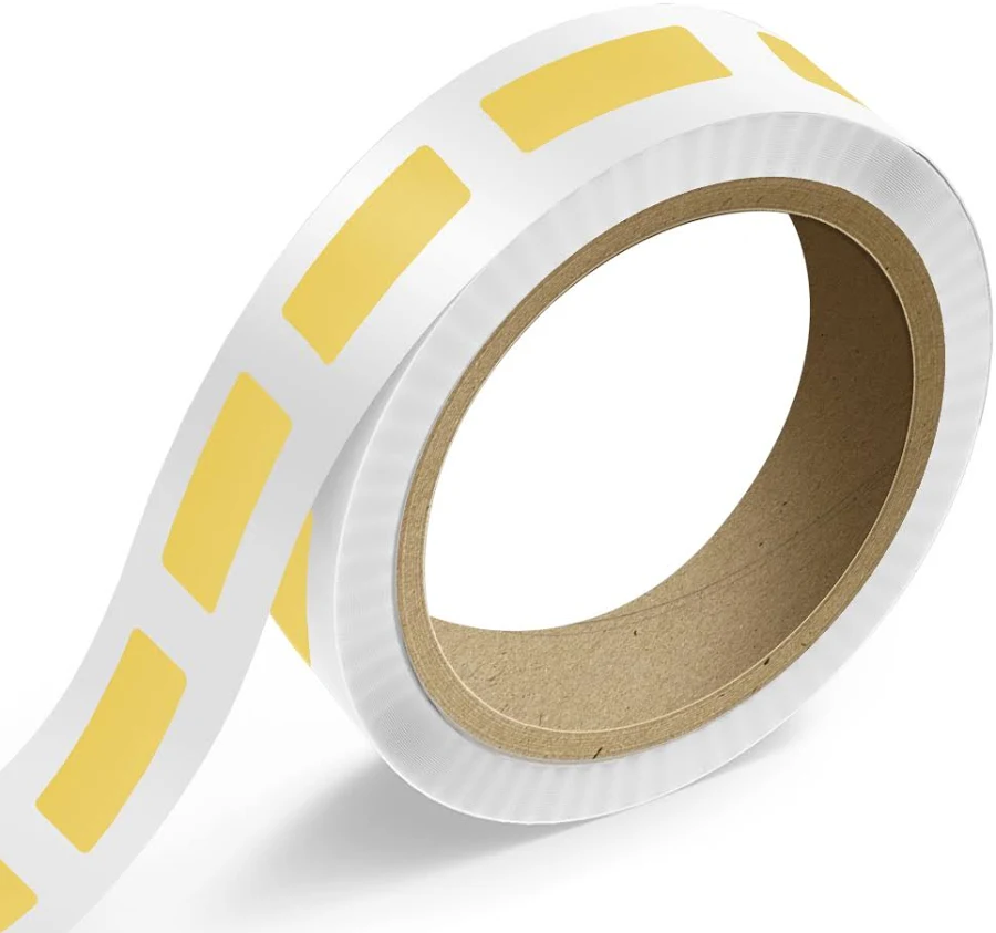 1 x 3 Inch Roll of Rectangle Labels - General Durable - Matte Gold Foil - 125 Pack