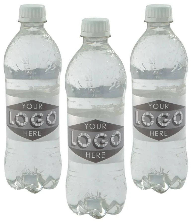 50 Pc Bulk Custom Full-Color Logo Water Bottle Labels