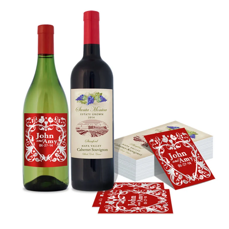 100 pcs Wine Labels - Custom Sticker Label Printing