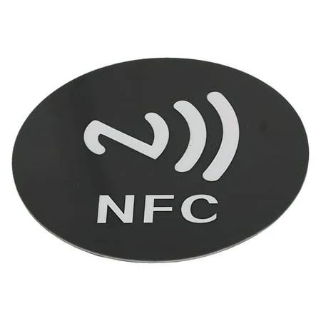 Gjx 2026 New 20 High-Performance Tags,Antenna Shielding,Adhesive Labels,Black Design 40Mm Nfc Sticker Pack for Inventory,Labeling,Electronics,Office,