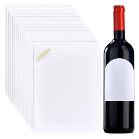 20sheets Wine Blank Adhesive Label Paper Self Adhesive Stickers