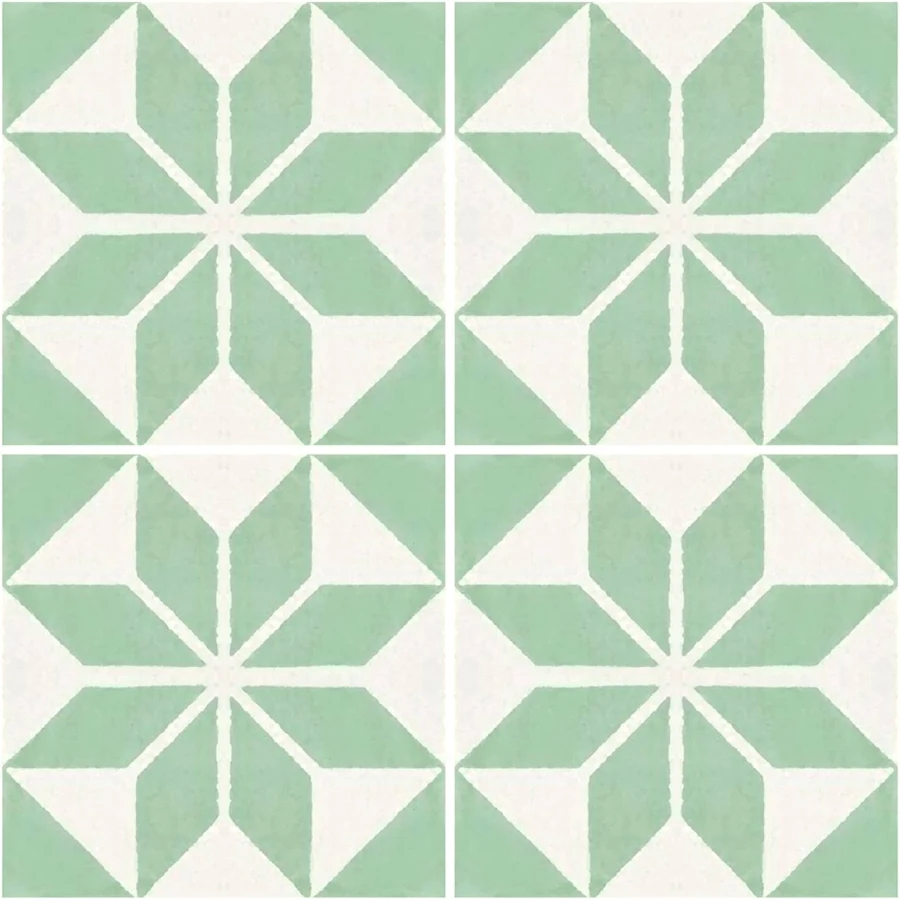 Quadrostyle Scandinavia Lichen Vinyl Tile Sticker 8 pcs