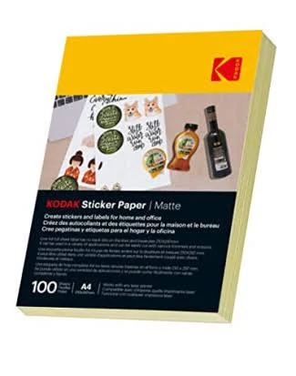 Kodak Matte A4 Self-Adhesive Sticker Paper