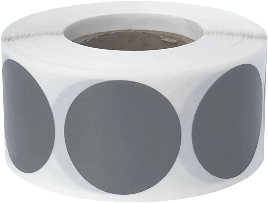 Steel Colored Labels 1" Round QTY 500 | Wholesale Labels | InStockLabels