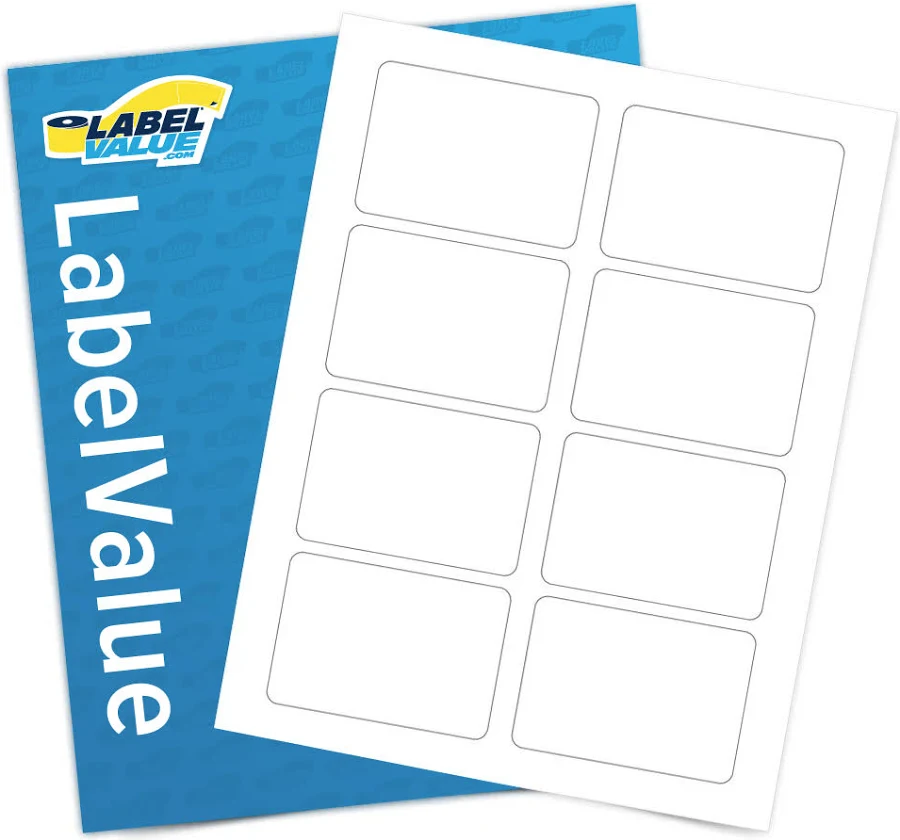 3.375” x 2.3125” Name Badge - Sheet Labels - Inkjet & Laser Printer Compatible | Label Supplies From Label Value