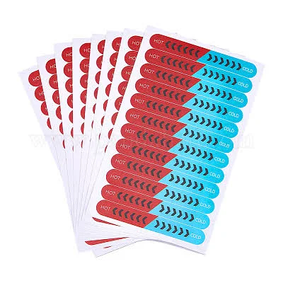 30 Sheets PVC Waterproof Self-Adhesive Decals Oval Colorful 115x70x0.2mm