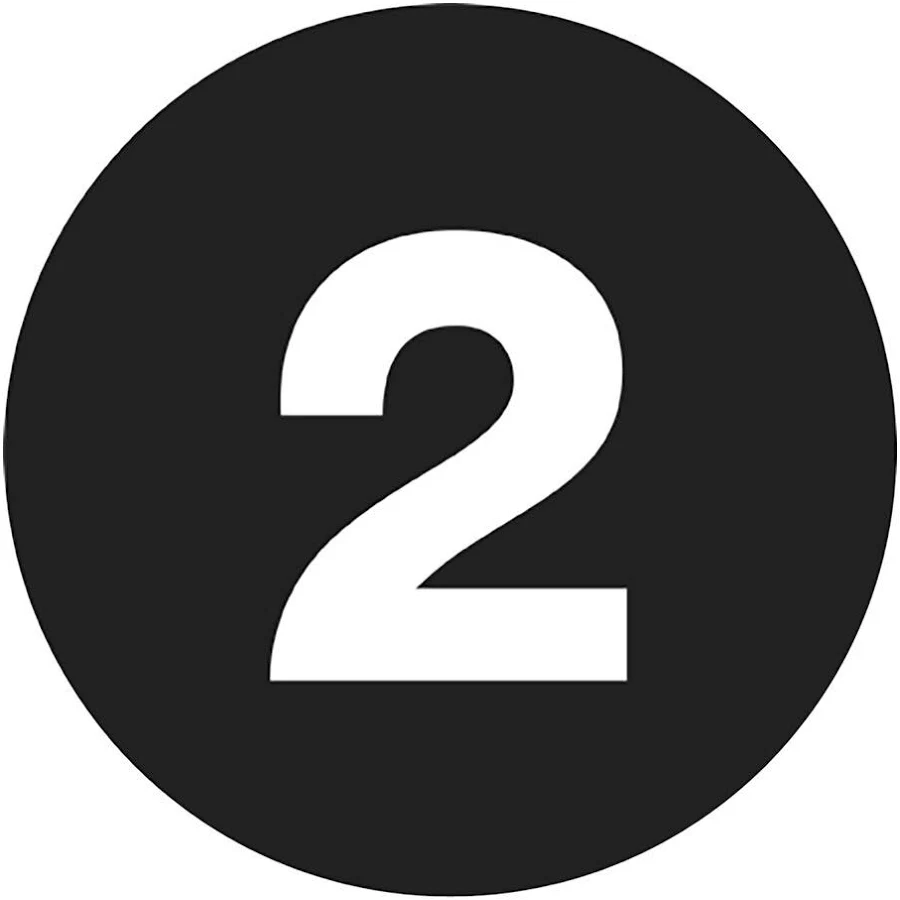 Tape Logic Number Labels 2" Circle Black 500/Rolls