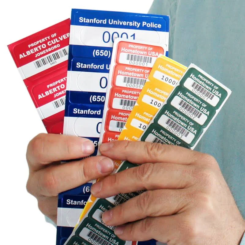 100 Anodized Aluminum Labels Matte AlumiGuard , 100 Tags, 1.5"x0.75"