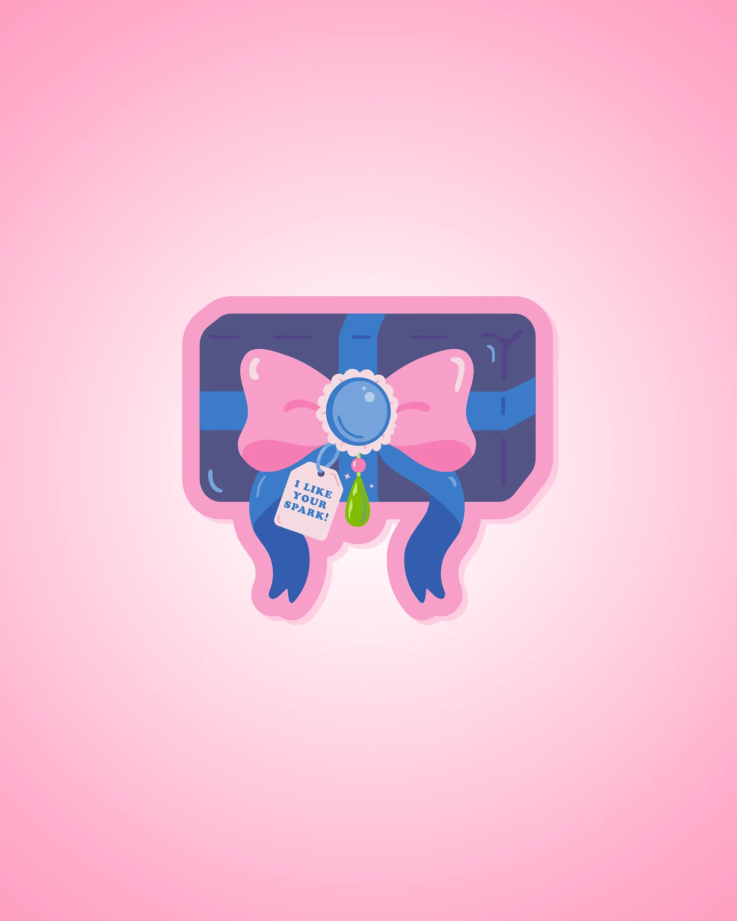 I Like Your Spark Gift Anime Sticker