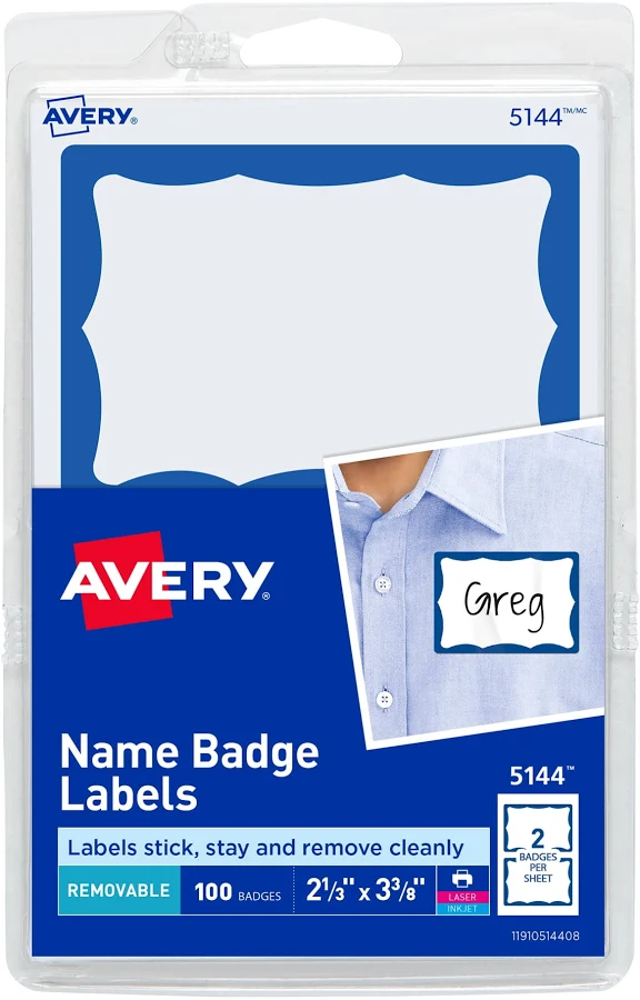 Avery Name Adhesive