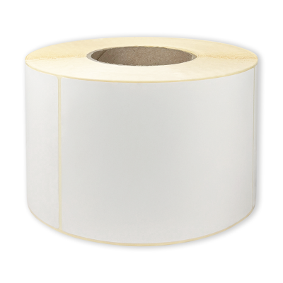 White paper self-adhesive THERMAL labels 100x150 mm, 1000 labels per roll