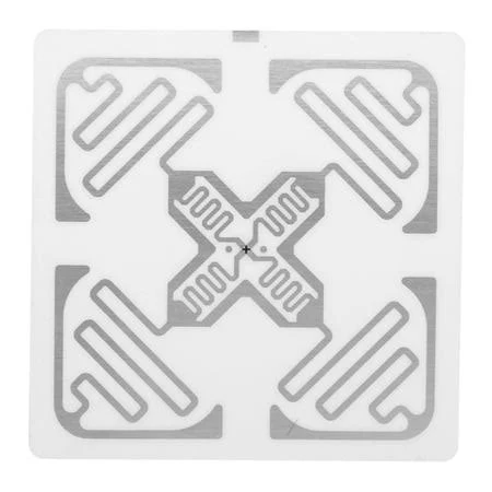 Xirurus 100pcs UHF Rfid Labels 860-960MHz Tag for Warehouse Assets Management 50x50mm / 2x2 inches Electronic Identification Sticker Adhesive Copper
