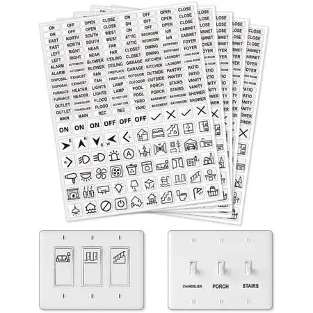 Pvc Self-Adhesive Stickers Writable Label Stickers Rectangle Black 220x175mm Sticker: 6x20mm and 15x15mm 900pcs/set 5 sheets/set DIY