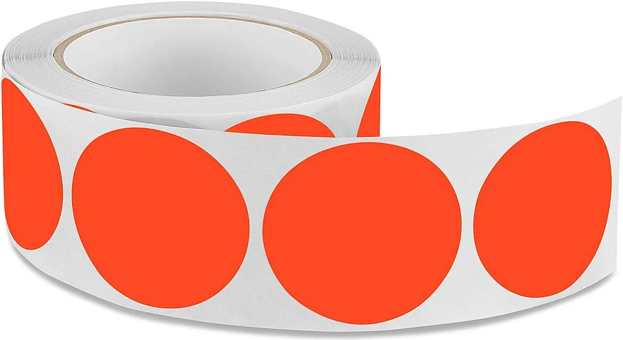 ULINE 2" Removable Adhesive Circle Labels
