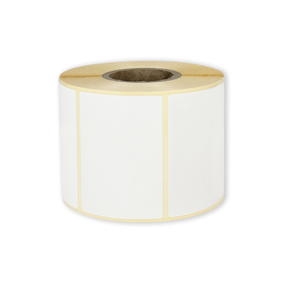 White paper self-adhesive THERMAL labels 70x50 mm, 1000 labels per roll