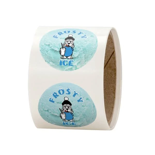 3" Circle Roll Labels - Sample