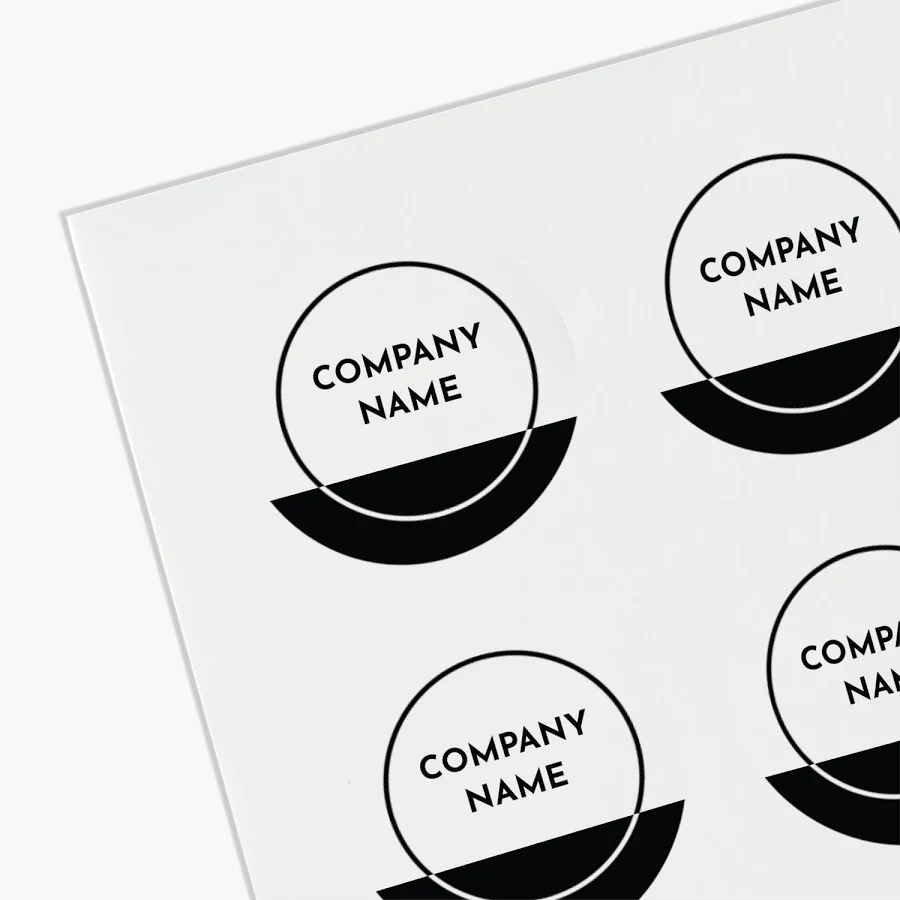 Custom Product Labels on Sheets | 1"x1" | White, Gray and Cream | VistaPrint | Design: White, Business Services, Styles & Themes, Industry